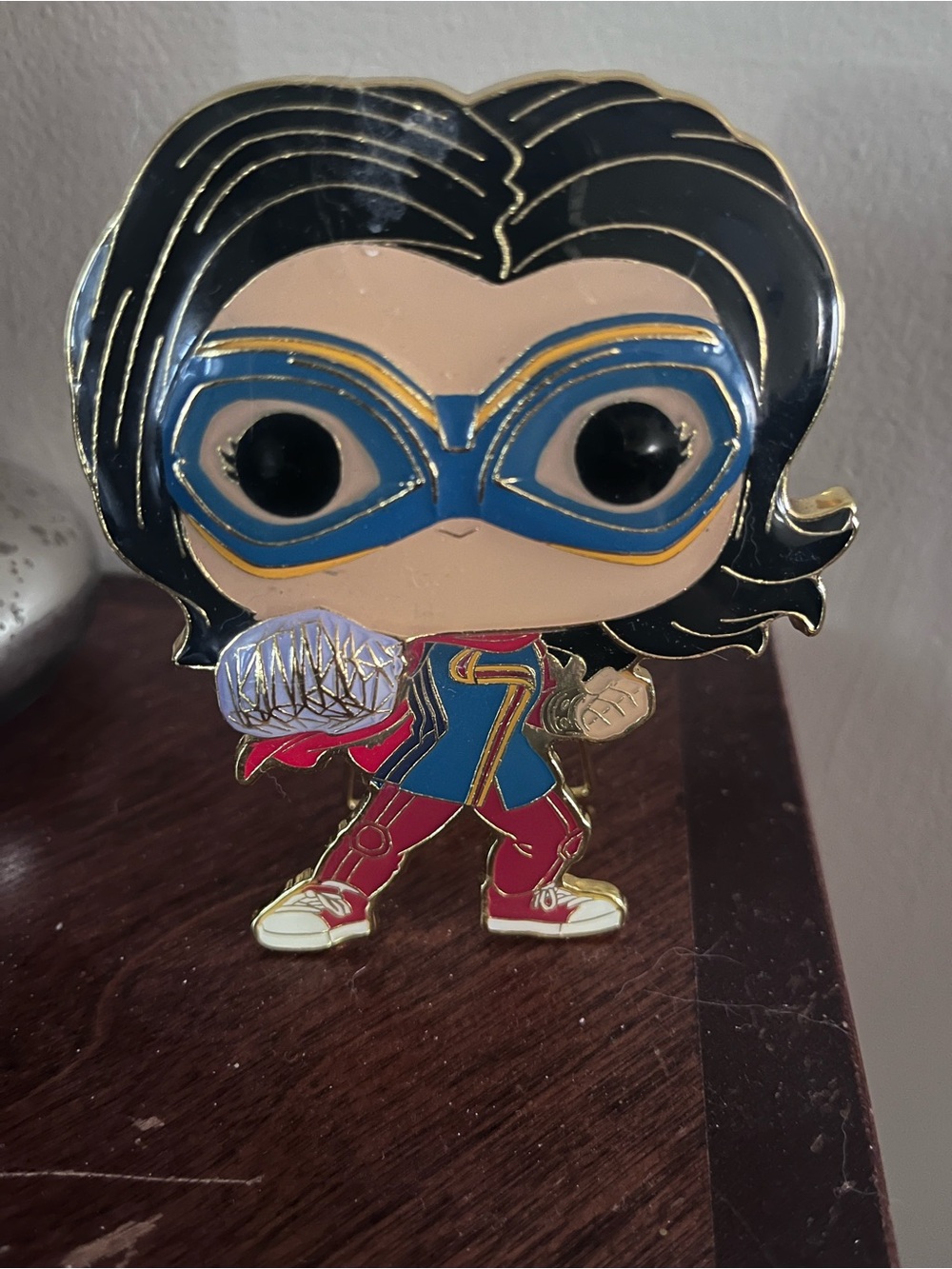 Funko Enamel Superhero Pin - Blue, Red & Gold